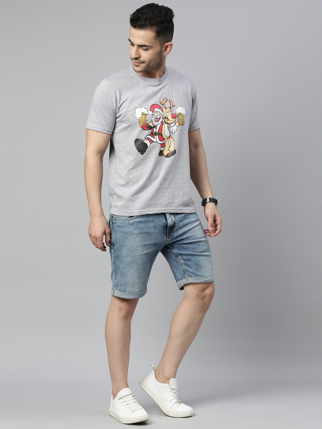 Cheers Santa T-Shirt Graphic T-Shirts Bushirt