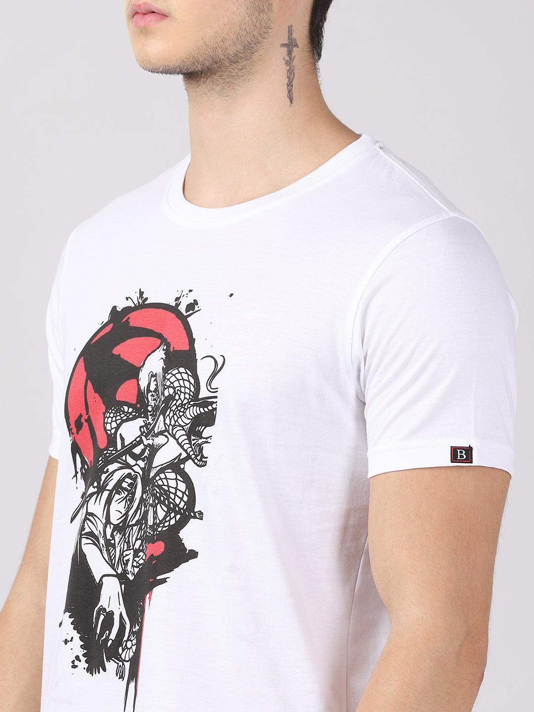Uchiha Itachi dan uchiha Sasuke - Naruto Anime T-Shirt Graphic T-Shirts Bushirt