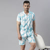 Blue Cloud Night Suits Regular Size Co-Ords Bushirt