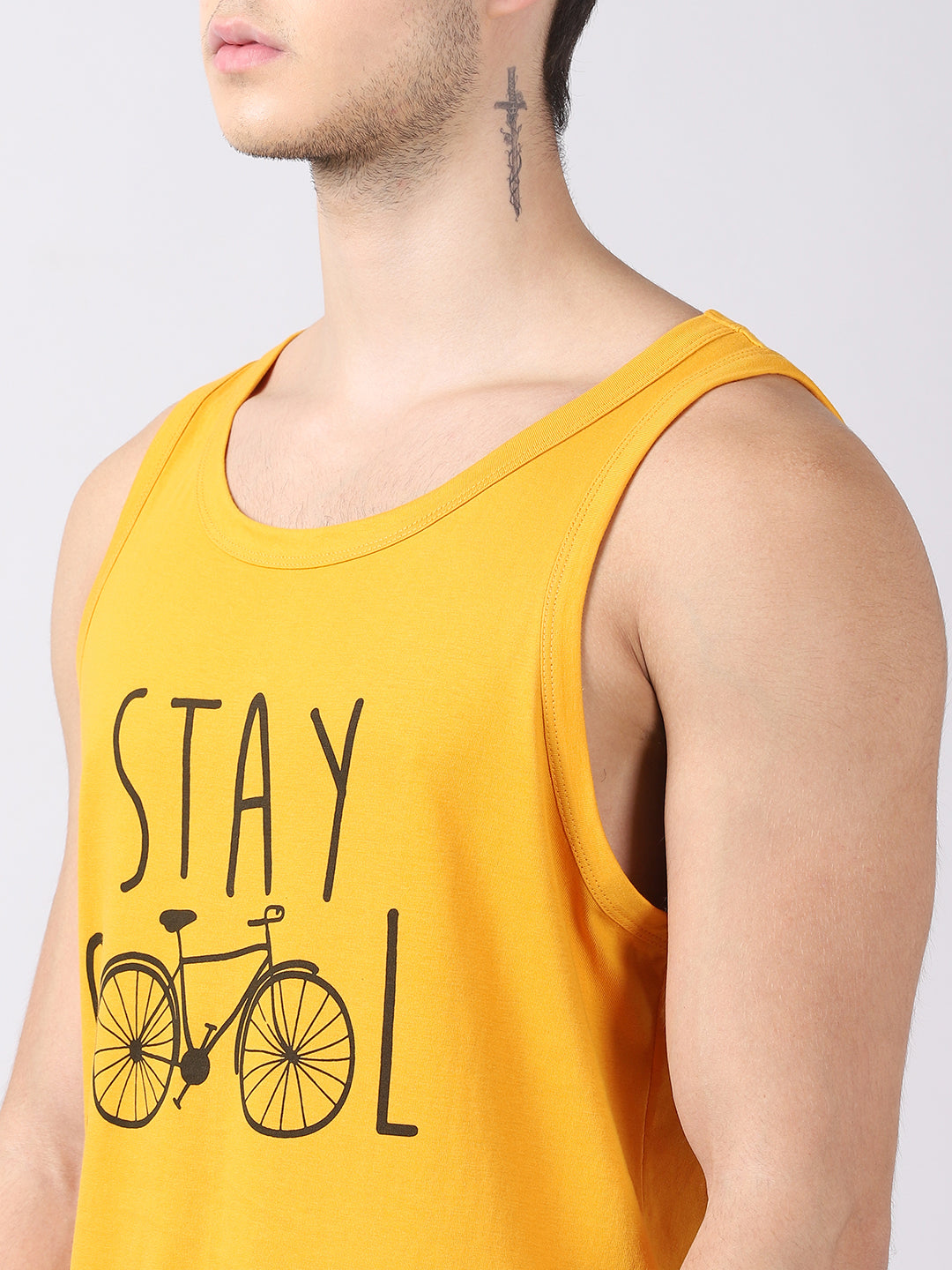 Stay Cool Sleeveless T-Shirt Vest Bushirt