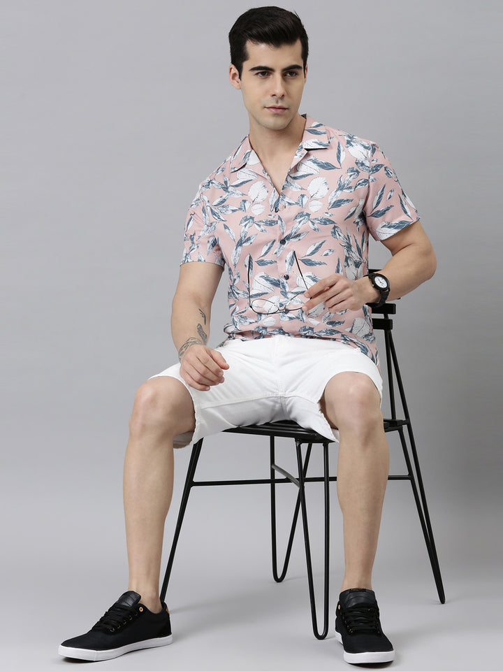 Spring Leaf Shirt Printed Shirt Bushirt