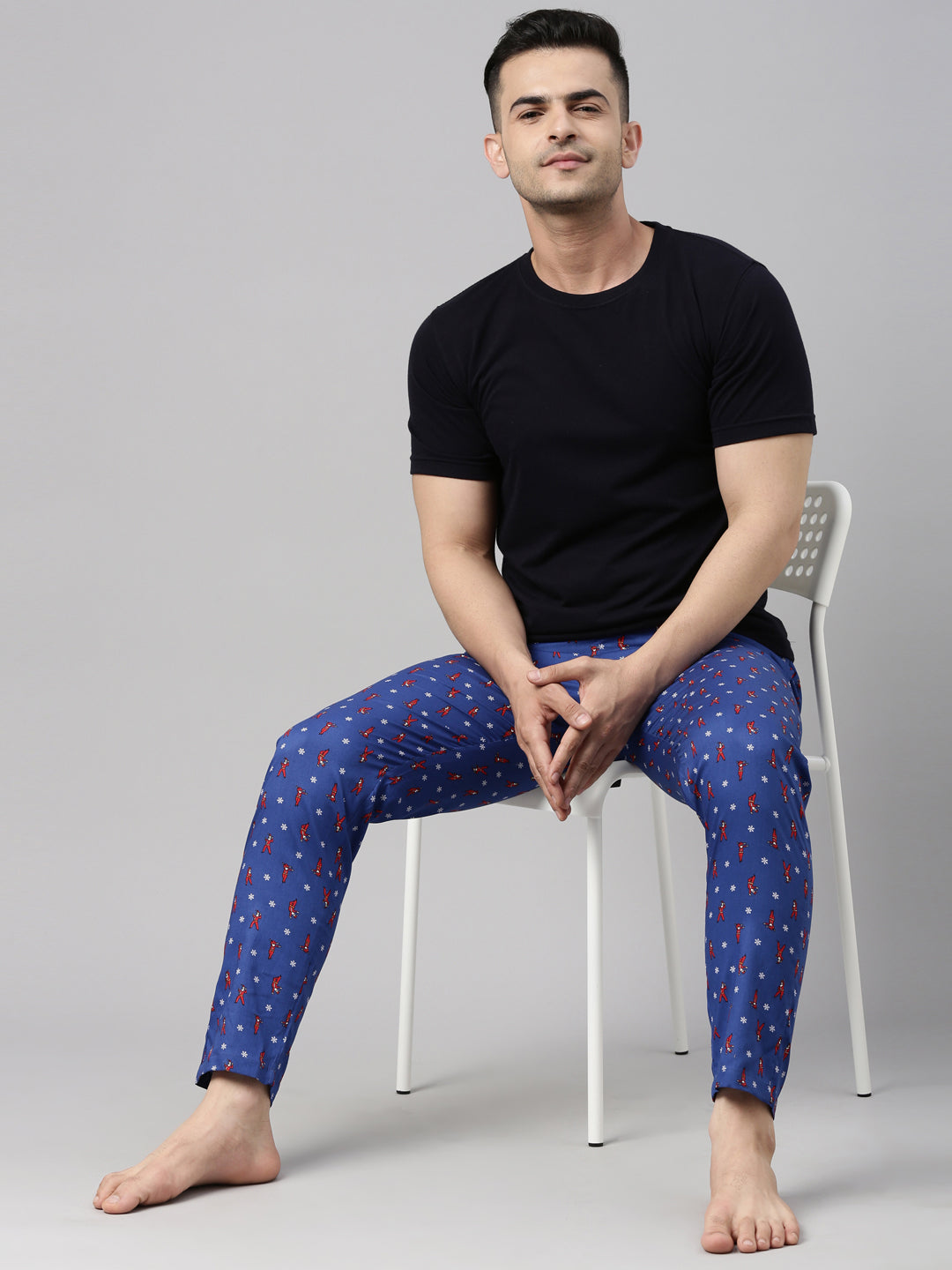 Rocking Santa Royal Blue Pyjamas Pyjamas Bushirt