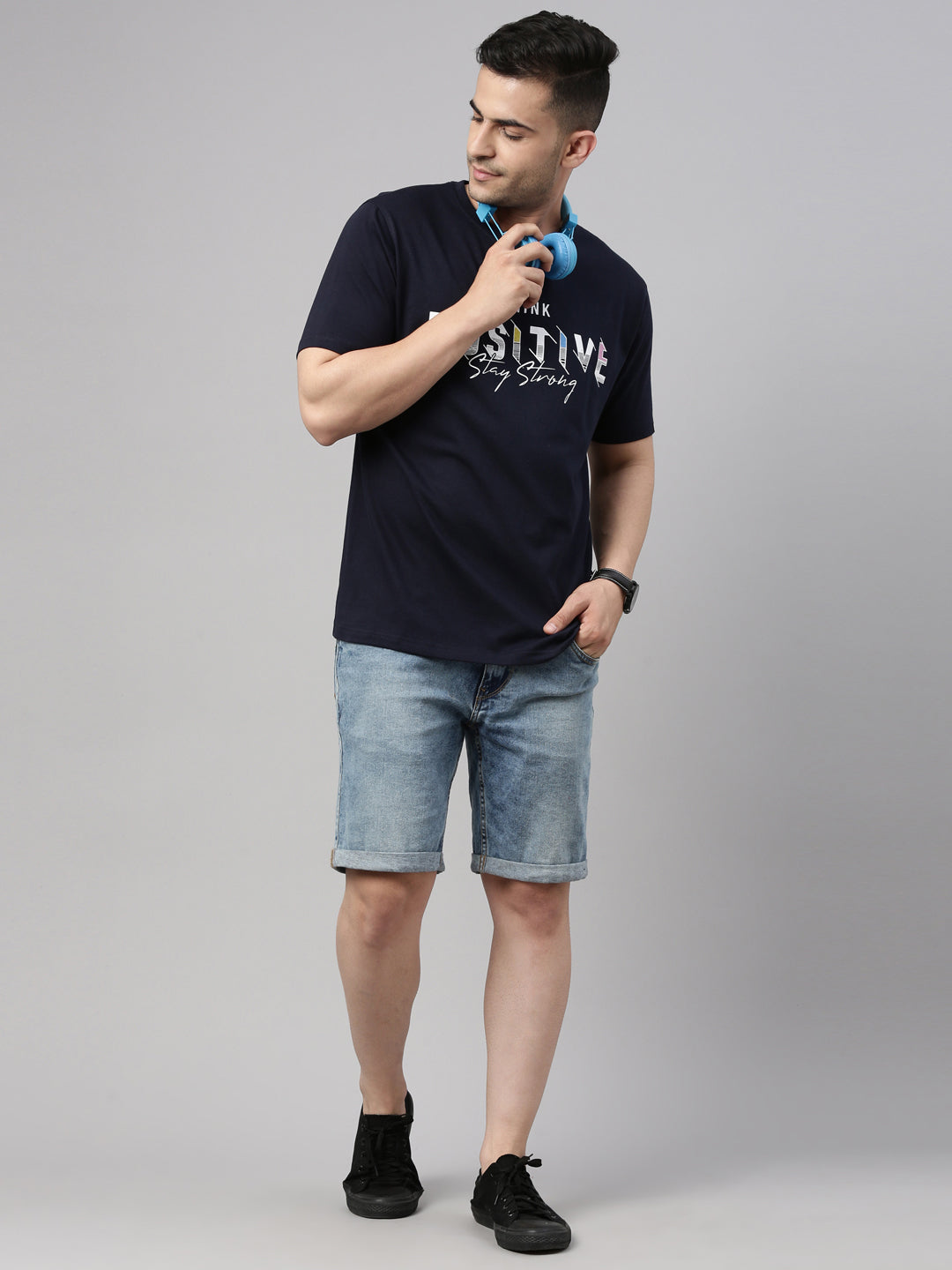 Think Positive T Shirt Graphic T-Shirts Bushirt