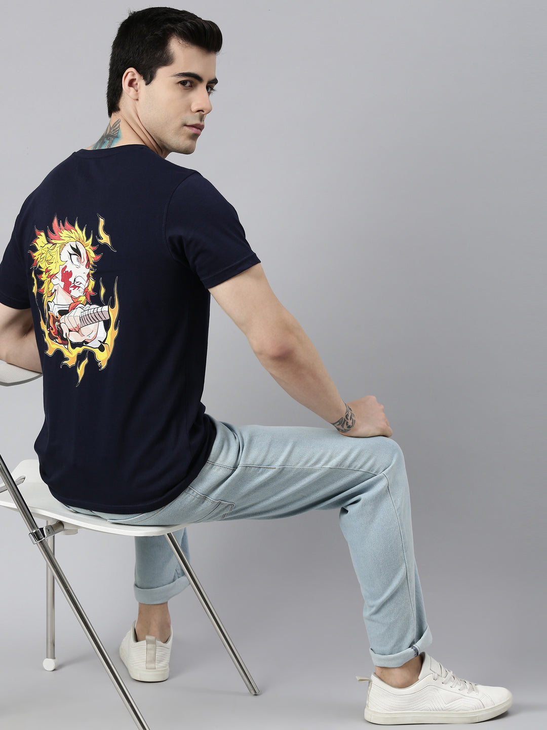Demon Slayer - Rengoku Anime T-Shirt Graphic T-Shirts Bushirt