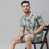 Bloom Blue Co-Ords Regular Size Co-Ords Bushirt