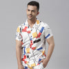 Pop White Night Suits Regular Size Co-Ords Bushirt