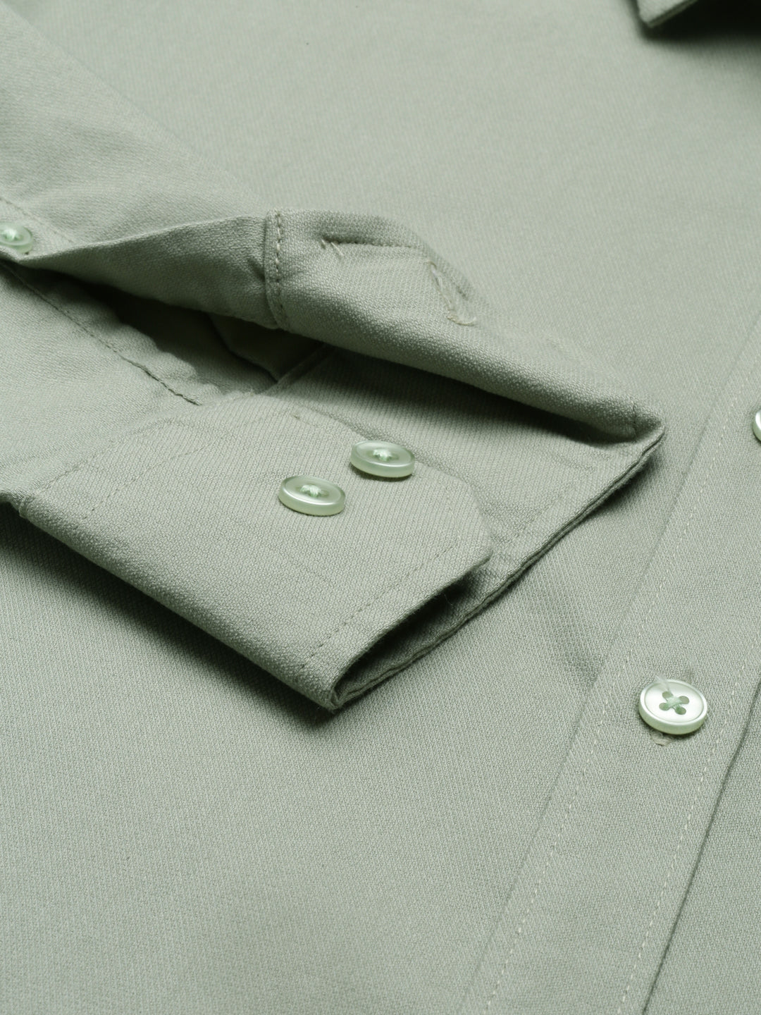Pickle Green Solid Casual Shirt Solid Shirt Bushirt