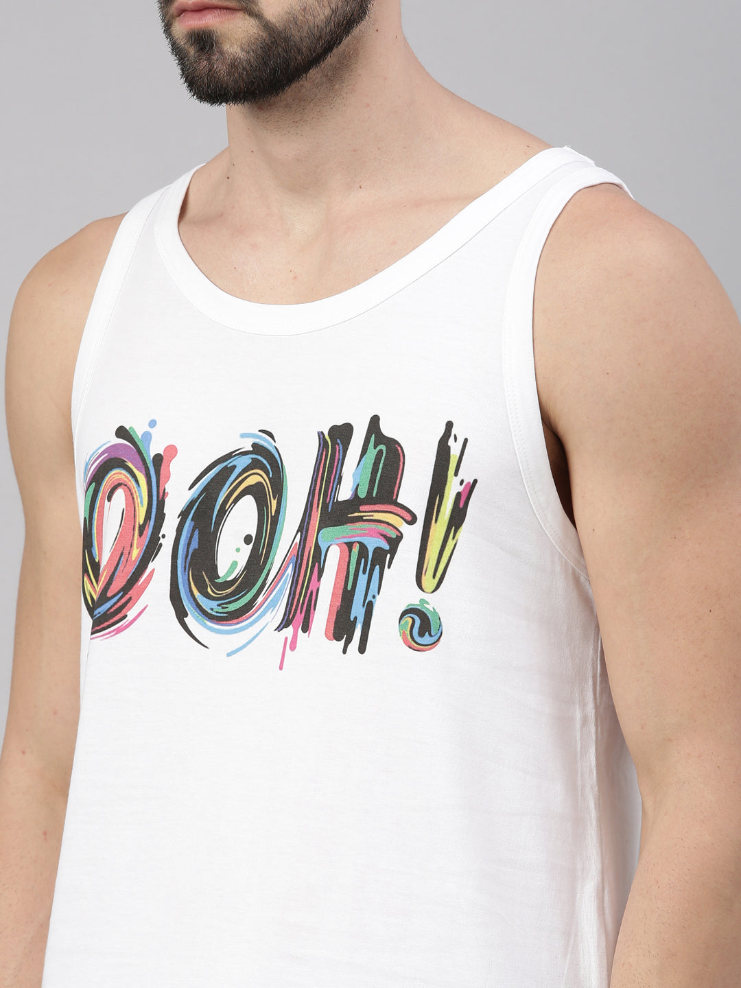 Ohh!! Sleeveless T-Shirt Vest Bushirt