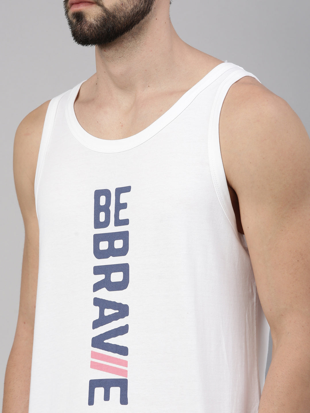 Be Brave Sleeveless T-Shirt Vest Bushirt