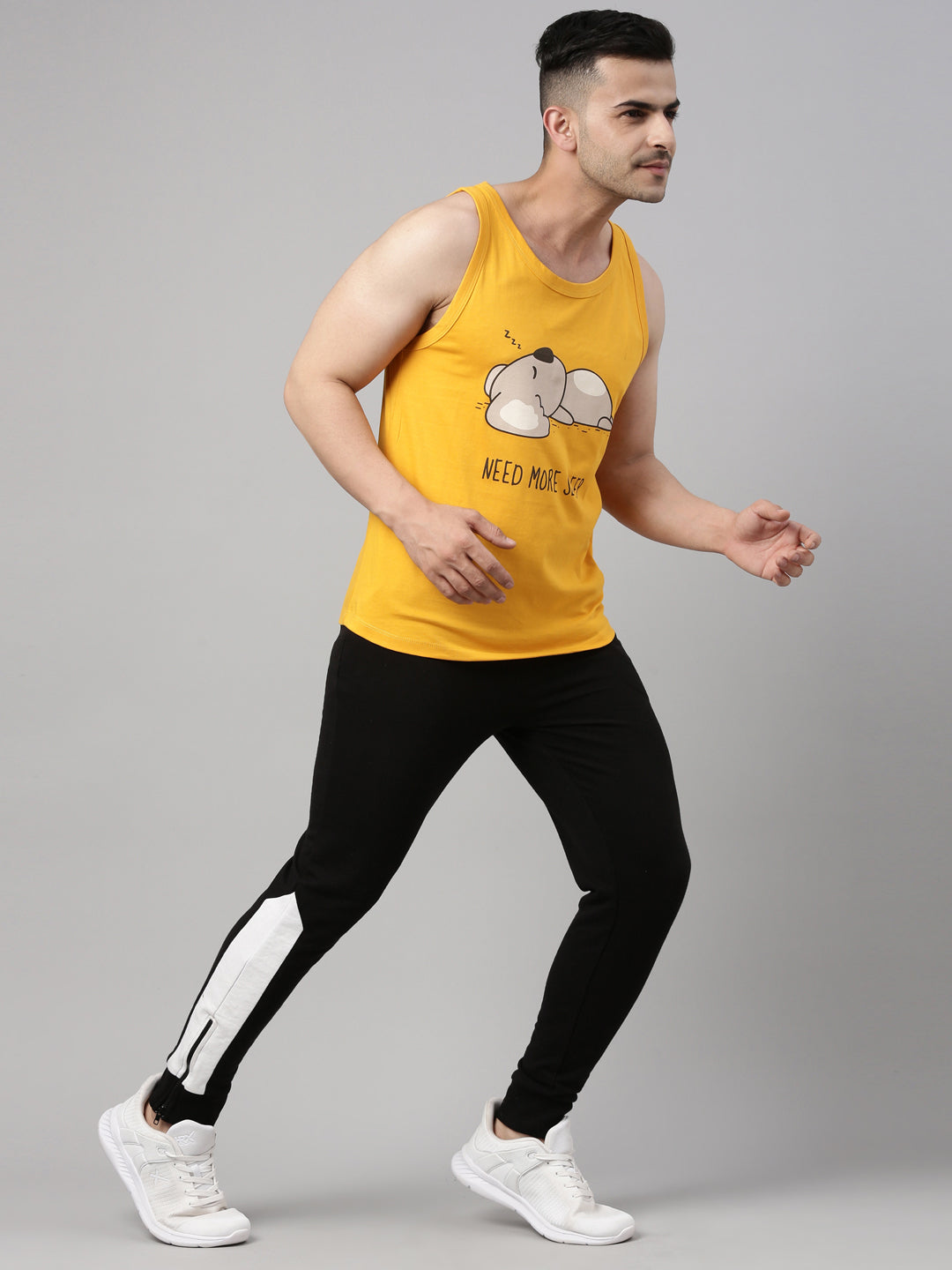 Need More Sleep Sleeveless T Shirt Vest Bushirt
