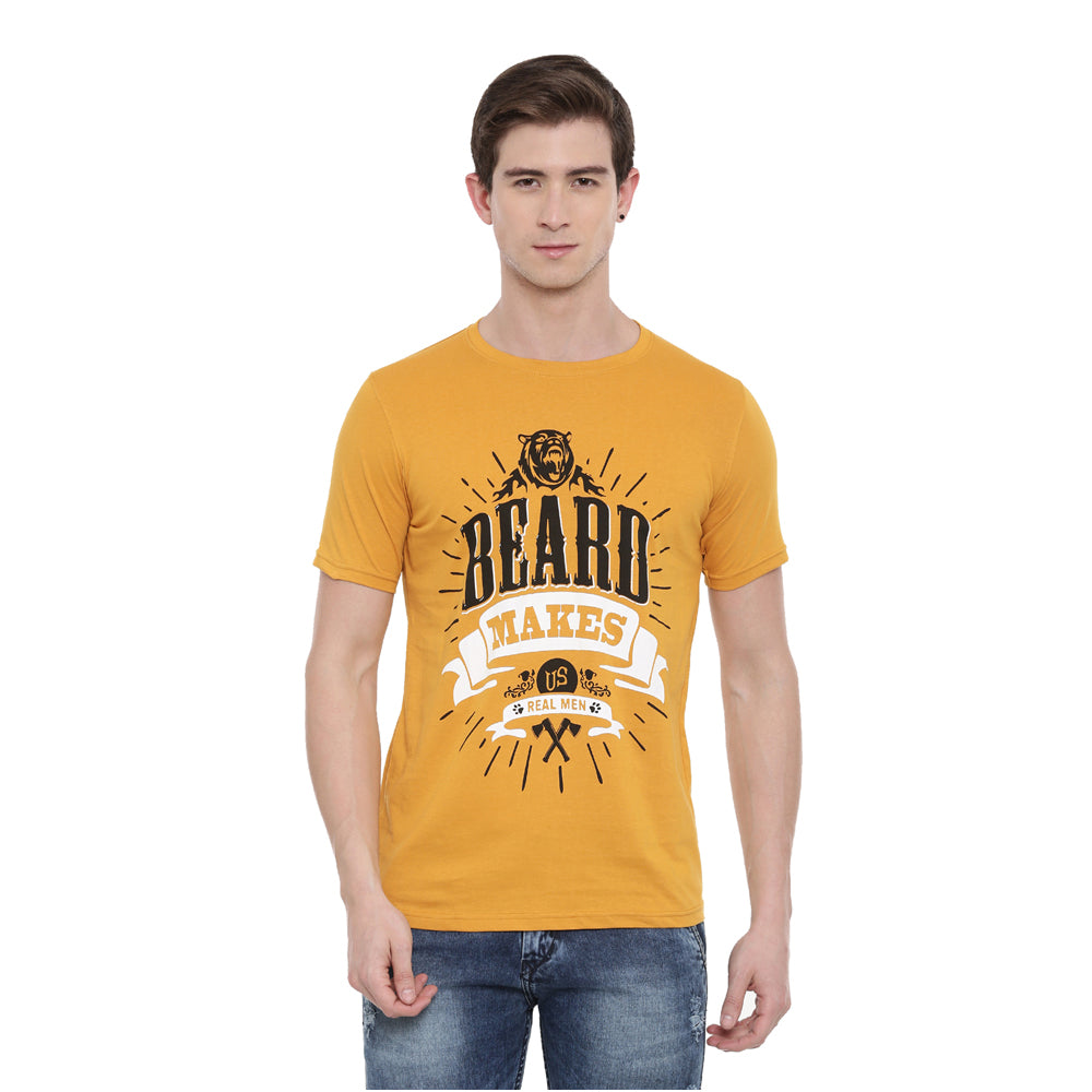 Beard Makes Us Real Man T-Shirt Graphic T-Shirts Bushirt   