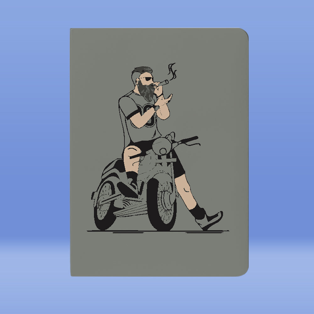 Biker Notebook Note Book Bushirt