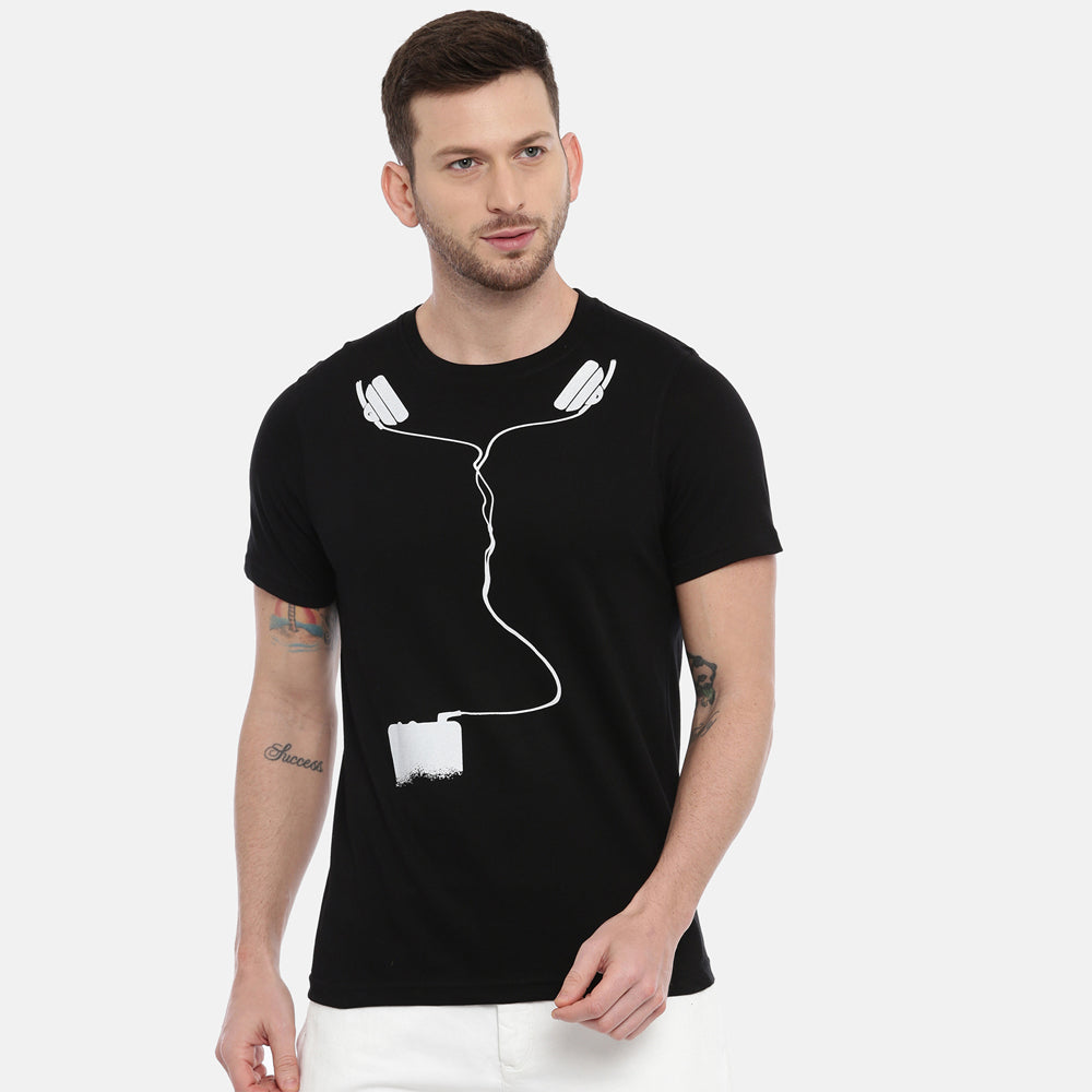 Headphone T-Shirt Graphic T-Shirts Bushirt