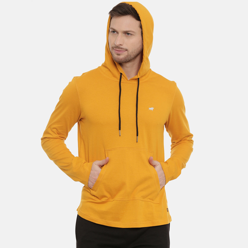 Mustard Full Sleeves Hoodies Hoodies Bushirt