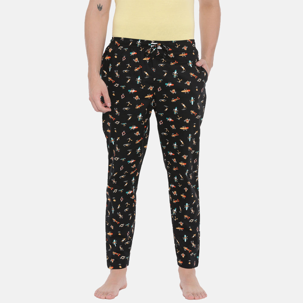 Beach Printed Pyjamas Pyjamas Bushirt