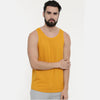Mustard Sleeveless T-Shirt Vest Bushirt