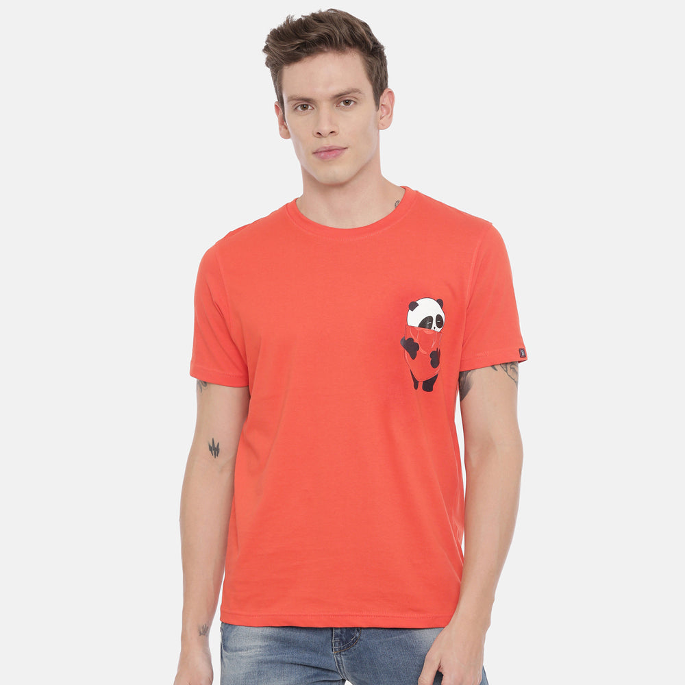 Pocket Panda T-Shirt Graphic T-Shirts Bushirt   