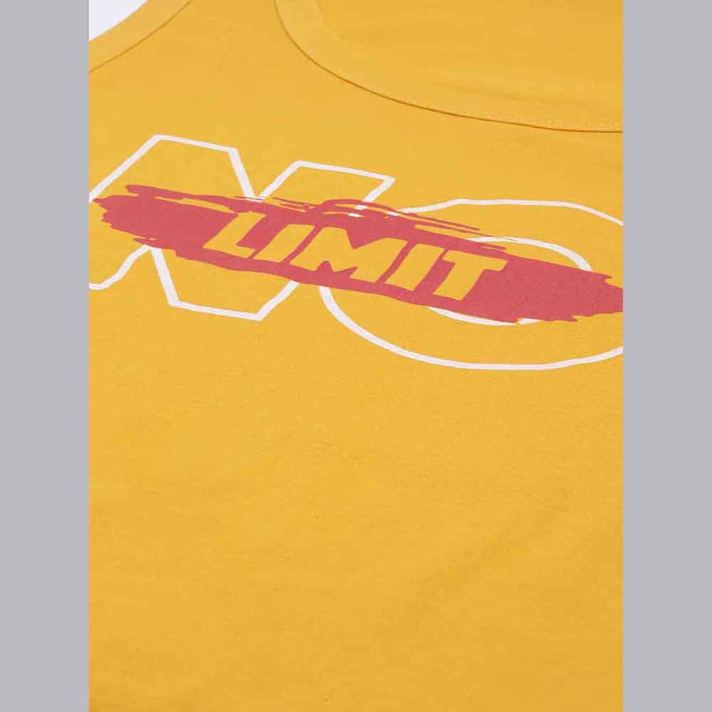 No Limit Mustard Sleeveless T-Shirt Vest Bushirt