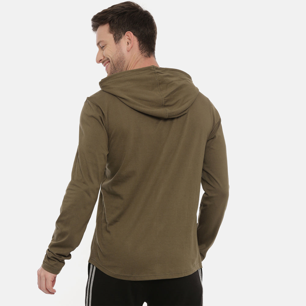 Military Green Full Sleeves Hoodies Hoodies Bushirt