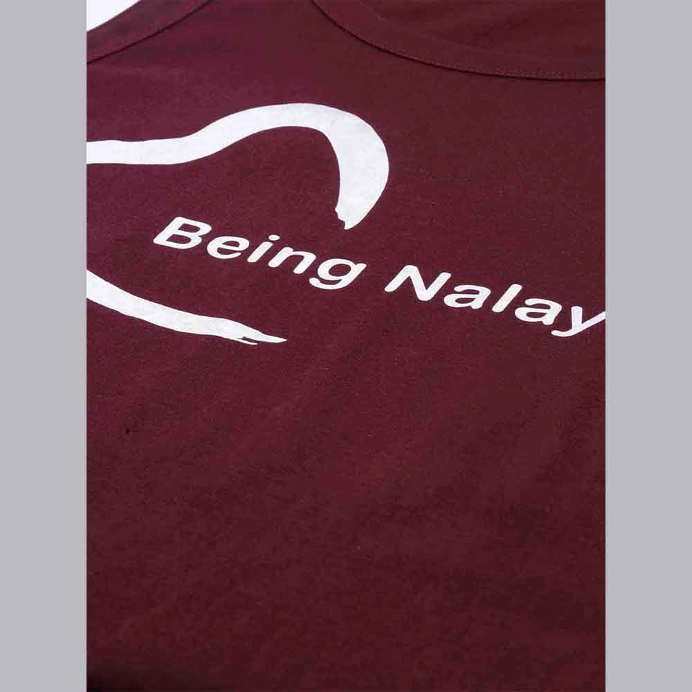 Being Nalayak Maroon Sleeveless T-Shirt Vest Bushirt