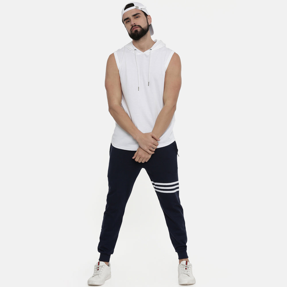 White Sleeveless Hoodies Hoodies Bushirt