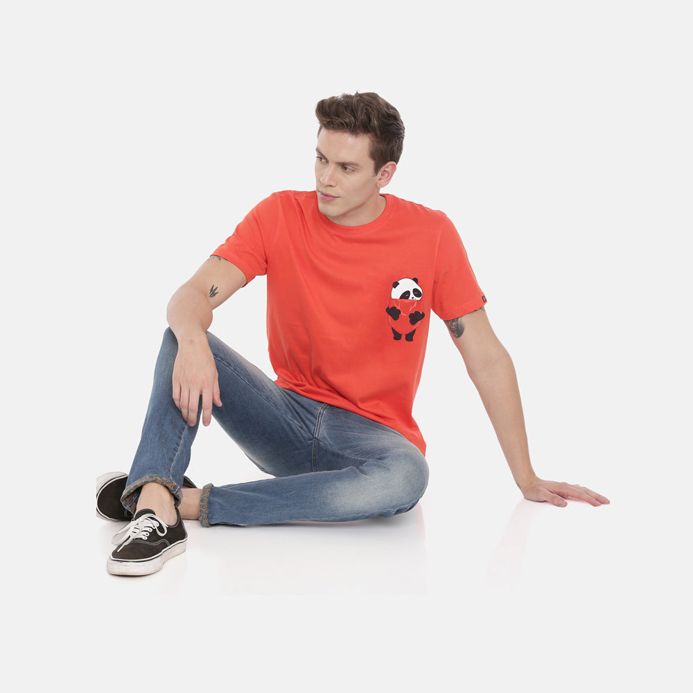 Pocket Panda T-Shirt Graphic T-Shirts Bushirt