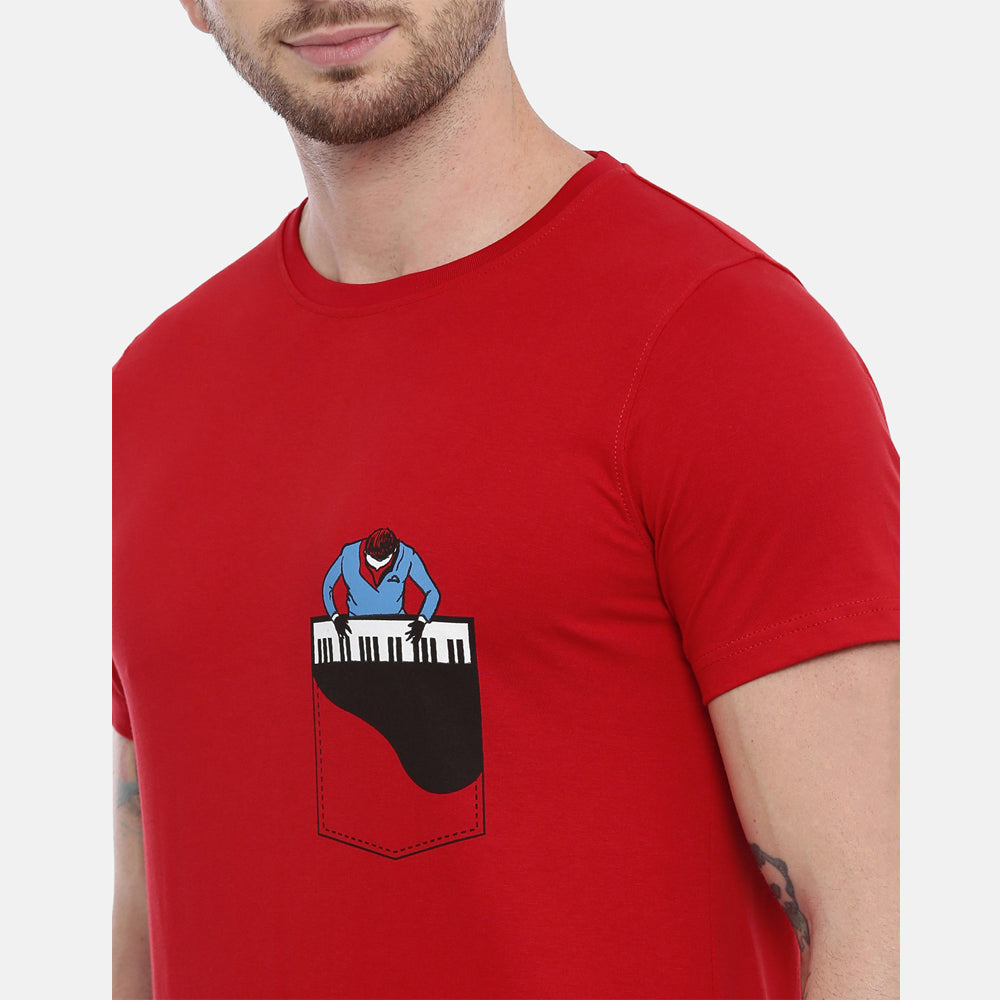 Pocket Piano T-Shirt Graphic T-Shirts Bushirt