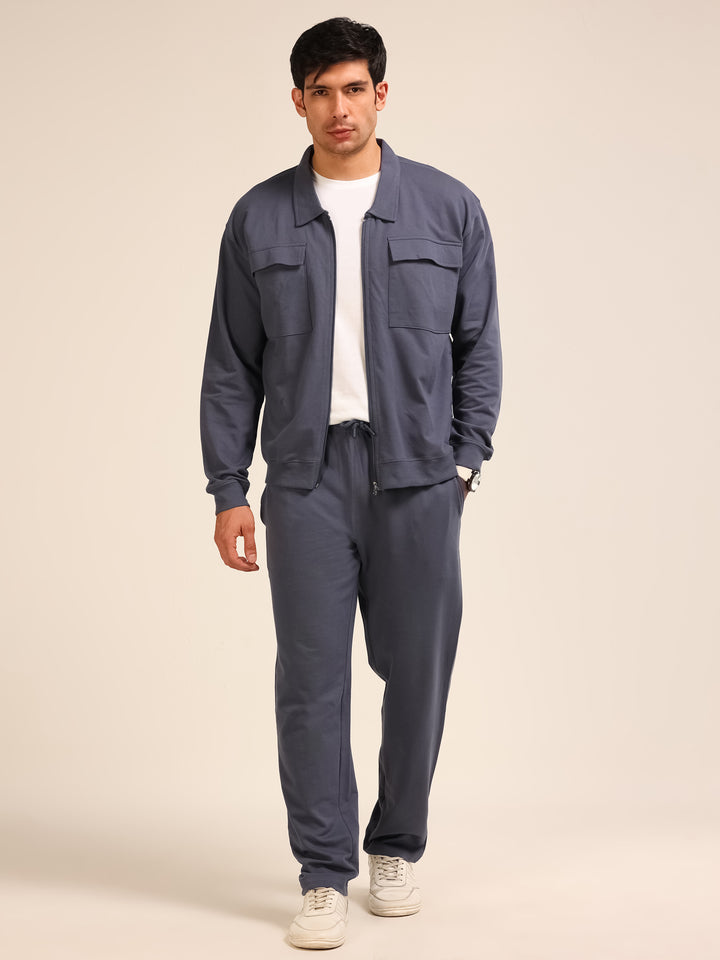 Dusty Blue Oversize Co-Ords Oversize Co-ords Bushirt
