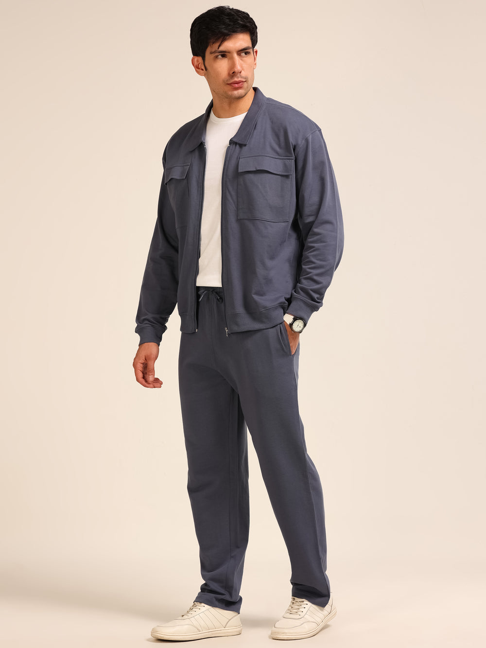 Dusty Blue Oversize Co-Ords Oversize Co-ords Bushirt