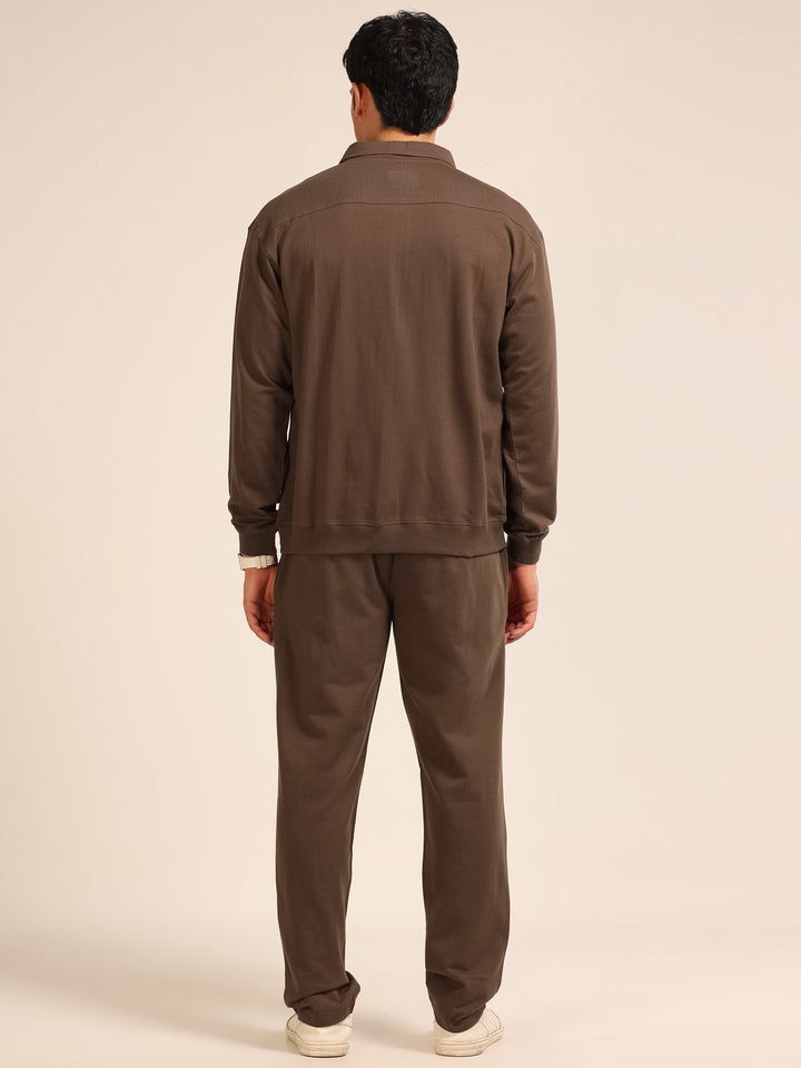 Dark Brown Oversize Co-Ords Oversize Co-ords Bushirt
