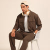 Dark Brown Oversize Co-Ords Oversize Co-ords Bushirt