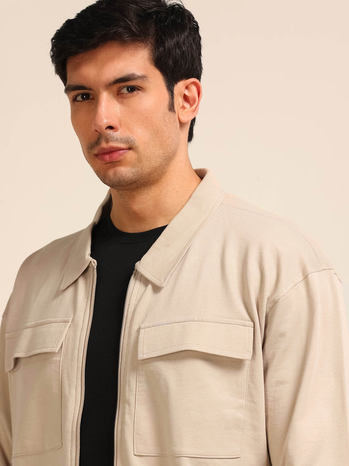 Cream Oversize Co-Ords Oversize Co-ords Bushirt