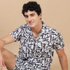 Classic Abstract Black Co-Ords Regular Size Co-Ords Bushirt   