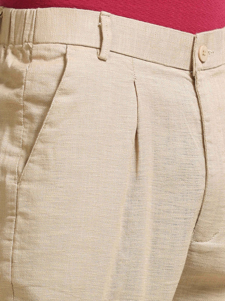 Ivory Relaxed Fit Linen Trousers Linen Trouser Bushirt