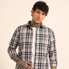 Mauve Regular Fit Check Shirt Checks Shirt Bushirt
