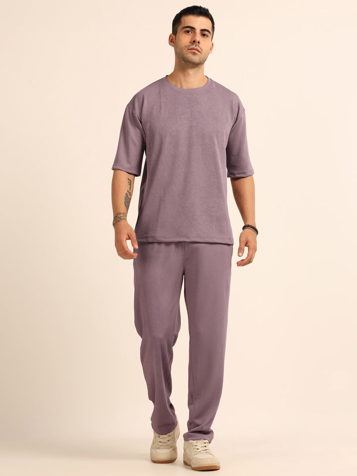 Mauve Oversize Co-Ords - Bushirt