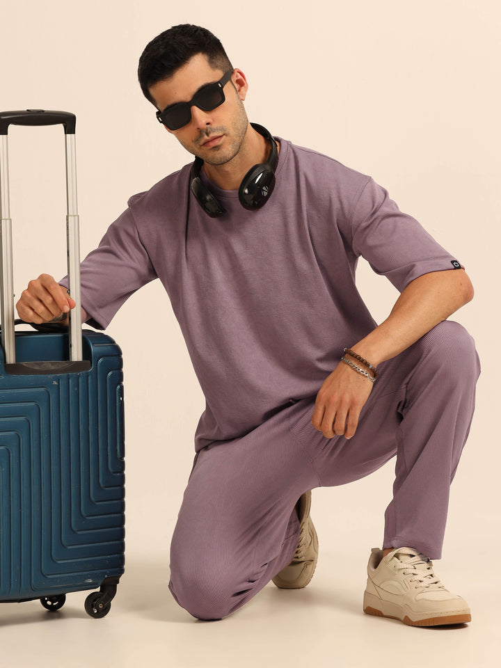 Mauve Oversize Co-Ords - Bushirt