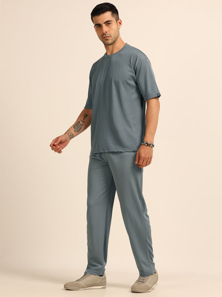 Grey Oversize Co-Ords - Bushirt