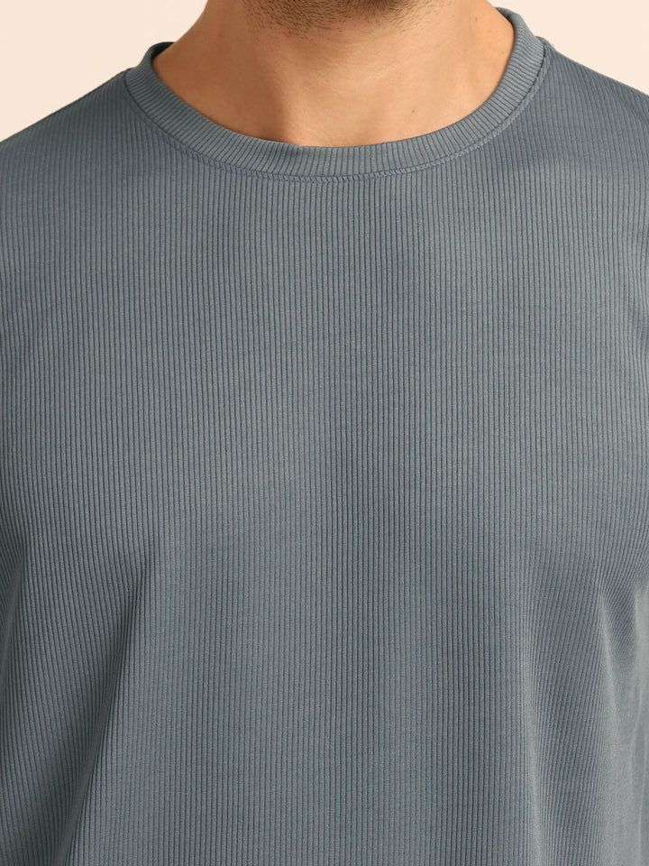 Grey Oversize Co-Ords - Bushirt