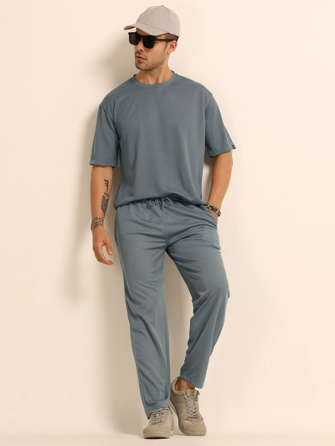 Grey Oversize Co-Ords - Bushirt