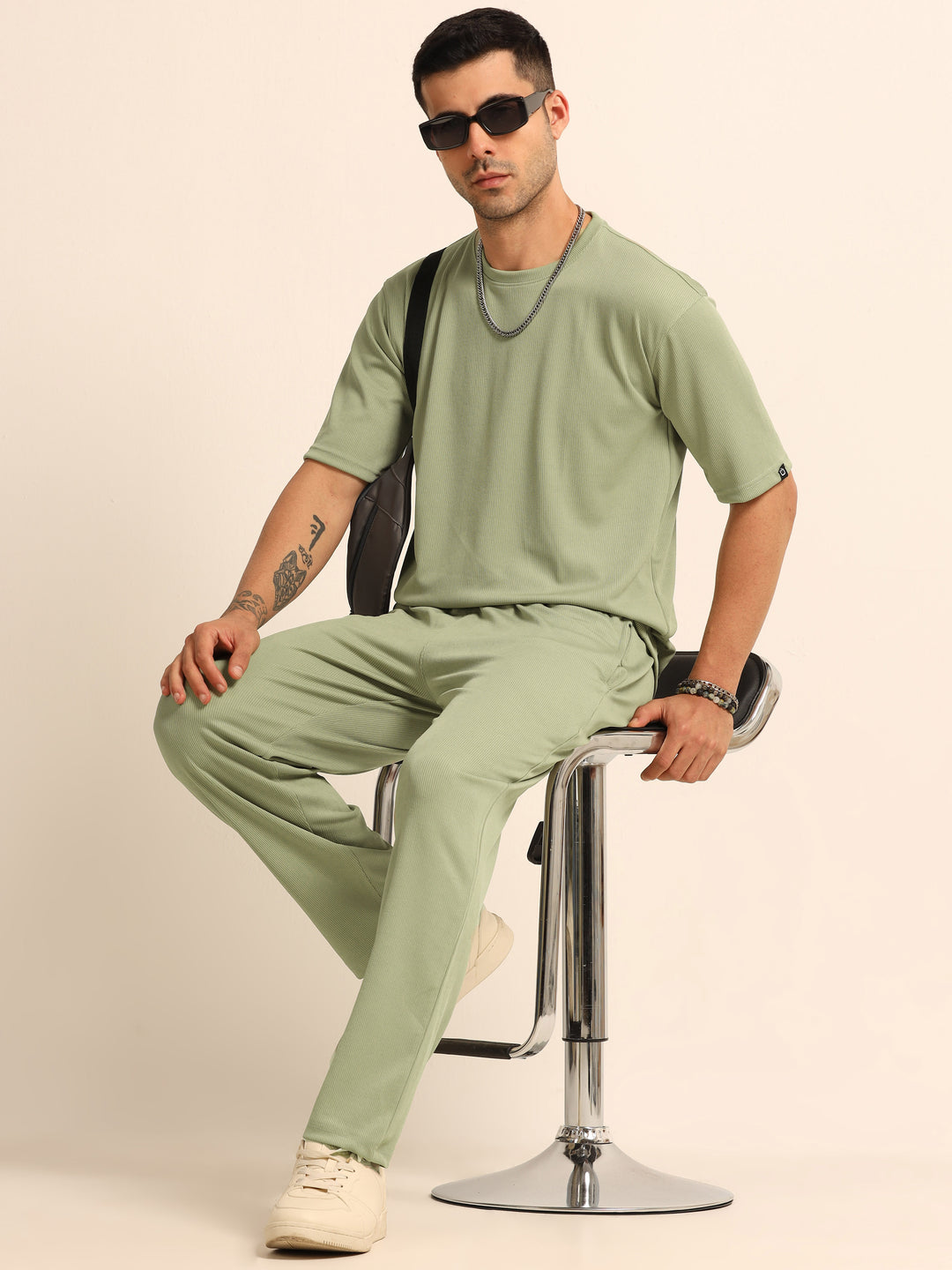 Sage Green Oversize Co-Ords - Bushirt