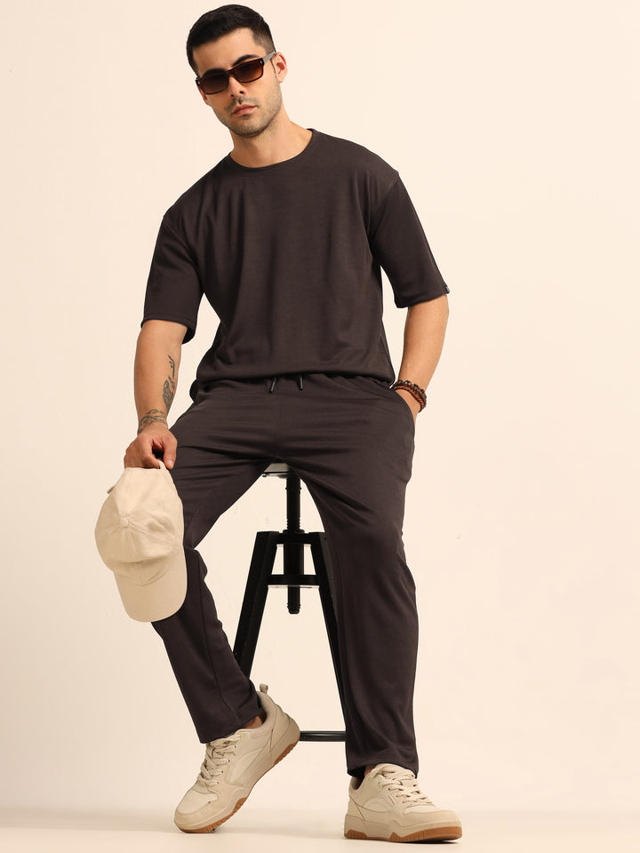 Coffee Brown Oversize Co-Ords - Bushirt