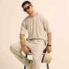 Beige Oversize Co-Ords Oversize Co-ords Bushirt