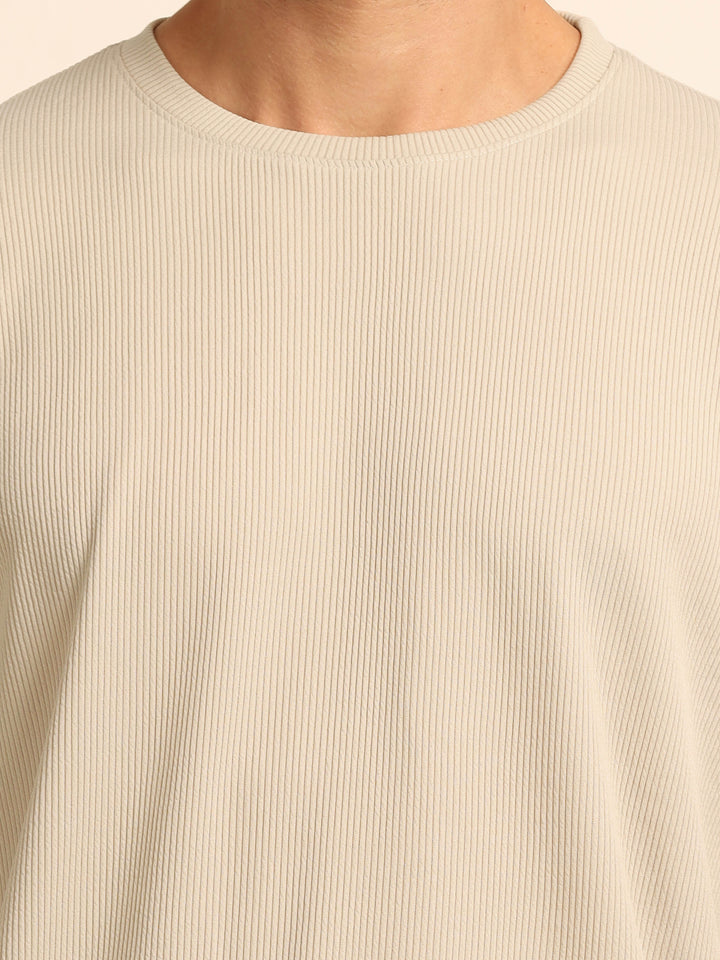 Beige Oversize Co-Ords - Bushirt