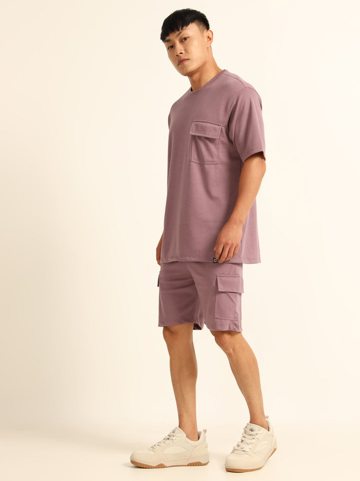 Utility Oversize Rose Taupe Co-Ords Set Oversize Co-ords Bushirt