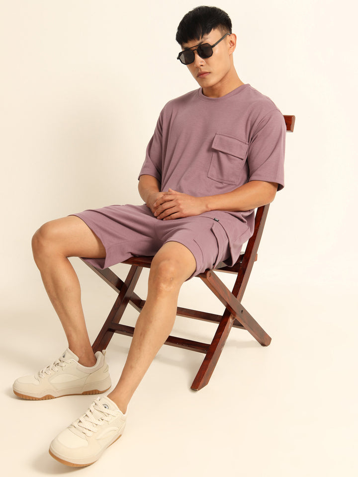 Utility Oversize Rose Taupe Co-Ords Set Oversize Co-ords Bushirt