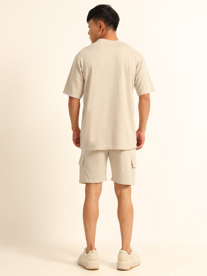 Utility Oversize Ivory Co-Ords Set Oversize Co-ords Bushirt