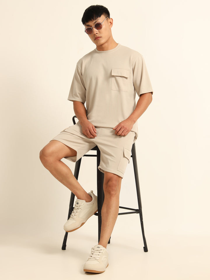 Utility Oversize Ivory Co-Ords Set Oversize Co-ords Bushirt