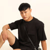 Utility Oversize Black Co-Ords Set Oversize Co-ords Bushirt