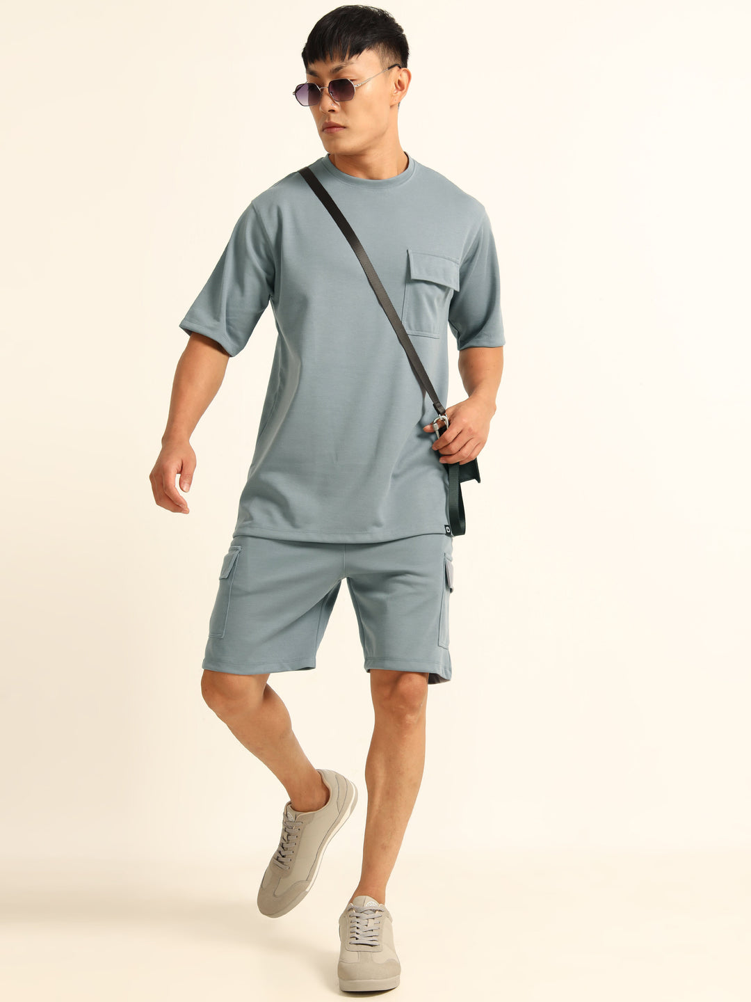 Utility Oversize Stardust Blue Co-Ords Set Oversize Co-ords Bushirt